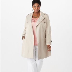 Plus size Belted Trench Coat
